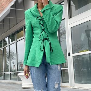 Lace Up Blazer